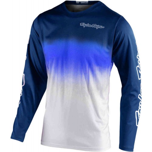 CAMISOLA TROY LEE DESIGNS 2021 GP STAIN'D - NAVY / BRANCO